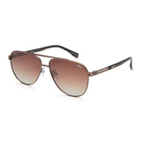 Idee Brown Gradient Lens Pilot Sunglass Full Rim Shiny Brown Frame With 100% Uv Protection - Ids2916C2Psg