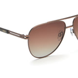 Idee Brown Gradient Lens Pilot Sunglass Full Rim Shiny Brown Frame With 100% Uv Protection - Ids2916C2Psg