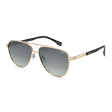Idee Green Gradient Lens Pilot Sunglass Full Rim Shiny Light Gold Frame With 100% Uv Protection - Ids2916C4Psg