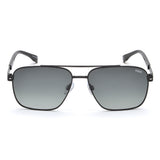 Idee Green Gradient Lens Square Sunglass Full Rim Shiny Black Frame With 100% Uv Protection - Ids2917C1Psg