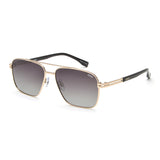 Idee Green Gradient Lens Square Sunglass Full Rim Shiny Light Gold Frame With 100% Uv Protection - Ids2917C4Psg