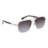 Idee Green Gradient Lens Square Sunglass Full Rim Shiny Light Gold Frame With 100% Uv Protection - Ids2917C4Psg