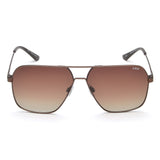 Idee Brown Gradient Lens Square Sunglass Full Rim Shiny Brown Frame With 100% Uv Protection - Ids2918C2Psg