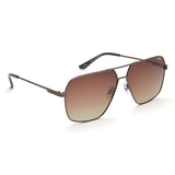 Idee Brown Gradient Lens Square Sunglass Full Rim Shiny Brown Frame With 100% Uv Protection - Ids2918C2Psg