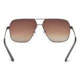 Idee Brown Gradient Lens Square Sunglass Full Rim Shiny Brown Frame With 100% Uv Protection - Ids2918C2Psg