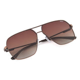 Idee Brown Gradient Lens Square Sunglass Full Rim Shiny Brown Frame With 100% Uv Protection - Ids2918C2Psg