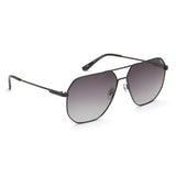 Idee Green Gradient Lens Square Sunglass Full Rim Shiny Black Frame With 100% Uv Protection - Ids2919C1Psg