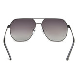 Idee Green Gradient Lens Square Sunglass Full Rim Shiny Black Frame With 100% Uv Protection - Ids2919C1Psg