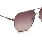 Idee Brown Gradient Lens Square Sunglass Full Rim Shiny Brown Frame With 100% Uv Protection - Ids2919C2Psg