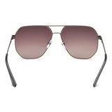 Idee Brown Gradient Lens Square Sunglass Full Rim Shiny Brown Frame With 100% Uv Protection - Ids2919C2Psg