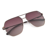 Idee Brown Gradient Lens Square Sunglass Full Rim Shiny Brown Frame With 100% Uv Protection - Ids2919C2Psg