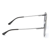 Idee Smoke Gradient Lens Square Sunglass Full Rim Shiny Dark Gun Frame With 100% Uv Protection - Ids2919C4Psg