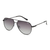 Idee Green Gradient Lens Pilot Sunglass Full Rim Shiny Black Frame With 100% Uv Protection - Ids2920C1Psg
