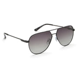 Idee Green Gradient Lens Pilot Sunglass Full Rim Shiny Black Frame With 100% Uv Protection - Ids2920C1Psg