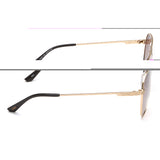 Idee Brown Gradient Lens Pilot Sunglass Full Rim Shiny Light Gold Frame With 100% Uv Protection - Ids2920C2Psg