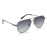 Idee Smoke Gradient Lens Pilot Sunglass Full Rim Shiny Dark Gun Frame With 100% Uv Protection - Ids2920C3Psg