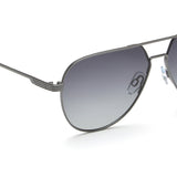Idee Smoke Gradient Lens Pilot Sunglass Full Rim Shiny Dark Gun Frame With 100% Uv Protection - Ids2920C3Psg