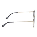 Idee Blue Gradient Lens Pilot Sunglass Full Rim Shiny Silver Frame With 100% Uv Protection - Ids2920C4Psg