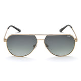 Idee Green Gradient Lens Pilot Sunglass Full Rim Shiny Light Gold Frame With 100% Uv Protection - Ids2920C5Psg