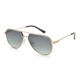 Idee Green Gradient Lens Pilot Sunglass Full Rim Shiny Light Gold Frame With 100% Uv Protection - Ids2920C5Psg