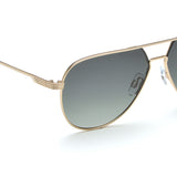Idee Green Gradient Lens Pilot Sunglass Full Rim Shiny Light Gold Frame With 100% Uv Protection - Ids2920C5Psg