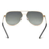 Idee Green Gradient Lens Pilot Sunglass Full Rim Shiny Light Gold Frame With 100% Uv Protection - Ids2920C5Psg