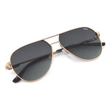 Idee Green Gradient Lens Pilot Sunglass Full Rim Shiny Light Gold Frame With 100% Uv Protection - Ids2920C5Psg