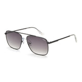 Idee Green Gradient Lens Rectangular Sunglass Full Rim Shiny Black Frame With 100% Uv Protection - Ids2921C1Sg