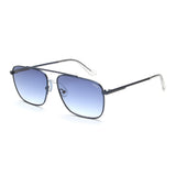 Idee Blue Gradient Lens Rectangular Sunglass Full Rim Shiny Dark Blue Frame With 100% Uv Protection - Ids2921C3Sg