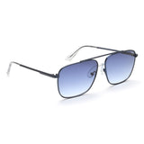 Idee Blue Gradient Lens Rectangular Sunglass Full Rim Shiny Dark Blue Frame With 100% Uv Protection - Ids2921C3Sg