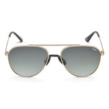 Idee Green Gradient Lens Pilot Sunglass Full Rim Shiny Light Gold Frame With 100% Uv Protection - Ids2922C2Psg
