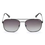 Idee Green Gradient Lens Square Sunglass Full Rim Shiny Black Frame With 100% Uv Protection - Ids2923C1Psg