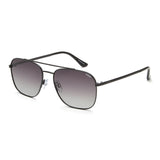 Idee Green Gradient Lens Square Sunglass Full Rim Shiny Black Frame With 100% Uv Protection - Ids2923C1Psg