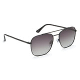 Idee Green Gradient Lens Square Sunglass Full Rim Shiny Black Frame With 100% Uv Protection - Ids2923C1Psg