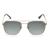 Idee Green Gradient Lens Square Sunglass Full Rim Shiny Light Gold Frame With 100% Uv Protection - Ids2923C2Psg
