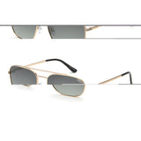 Idee Green Gradient Lens Square Sunglass Full Rim Shiny Light Gold Frame With 100% Uv Protection - Ids2923C2Psg
