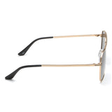 Idee Green Gradient Lens Square Sunglass Full Rim Shiny Light Gold Frame With 100% Uv Protection - Ids2923C2Psg