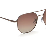 Idee Brown Gradient Lens Hexagon Sunglass Full Rim Shiny Brown Frame With 100% Uv Protection - Ids2924C2Psg