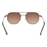 Idee Brown Gradient Lens Hexagon Sunglass Full Rim Shiny Brown Frame With 100% Uv Protection - Ids2924C2Psg