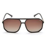 Idee Brown Gradient Lens Square Sunglass Full Rim Shiny Dark Brown Frame With 100% Uv Protection - Ids2925C2Psg