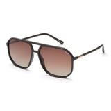 Idee Brown Gradient Lens Square Sunglass Full Rim Shiny Dark Brown Frame With 100% Uv Protection - Ids2925C2Psg
