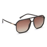 Idee Brown Gradient Lens Square Sunglass Full Rim Shiny Dark Brown Frame With 100% Uv Protection - Ids2925C2Psg