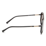 Idee Brown Gradient Lens Square Sunglass Full Rim Shiny Dark Brown Frame With 100% Uv Protection - Ids2925C2Psg