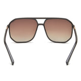 Idee Brown Gradient Lens Square Sunglass Full Rim Shiny Dark Brown Frame With 100% Uv Protection - Ids2925C2Psg