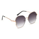 Irus Smoke Gradient Lens Butterfly Sunglass Full Rim Shiny Light Gold Frame With 100% Uv Protection - Irs1145C1Sg