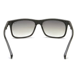 Irus Green Gradient Lens Square Sunglass Full Rim Shiny Dark Green Frame With 100% Uv Protection - Irs1166C3Sg