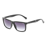 Irus Smoke Gradient Lens Square Sunglass Full Rim Shiny Black Frame With 100% Uv Protection - Irs1167C1Sg