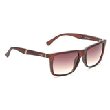 Irus Brown Gradient Lens Square Sunglass Full Rim Matt Transparent Dark Brown Frame With 100% Uv Protection - Irs1167C3Sg