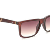 Irus Brown Gradient Lens Square Sunglass Full Rim Matt Transparent Dark Brown Frame With 100% Uv Protection - Irs1167C3Sg