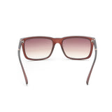 Irus Brown Gradient Lens Square Sunglass Full Rim Matt Transparent Dark Brown Frame With 100% Uv Protection - Irs1167C3Sg
